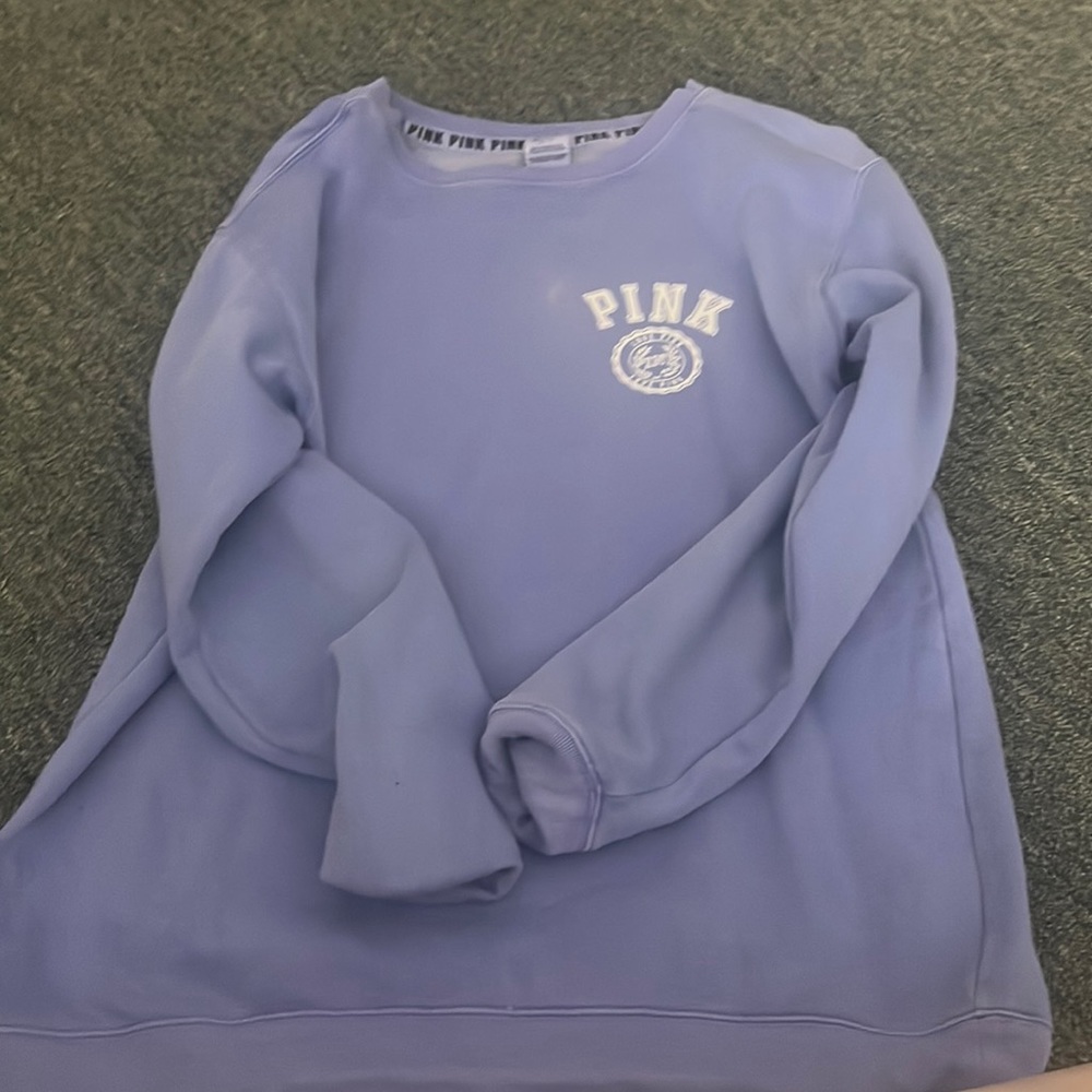 Purple pink crew neck